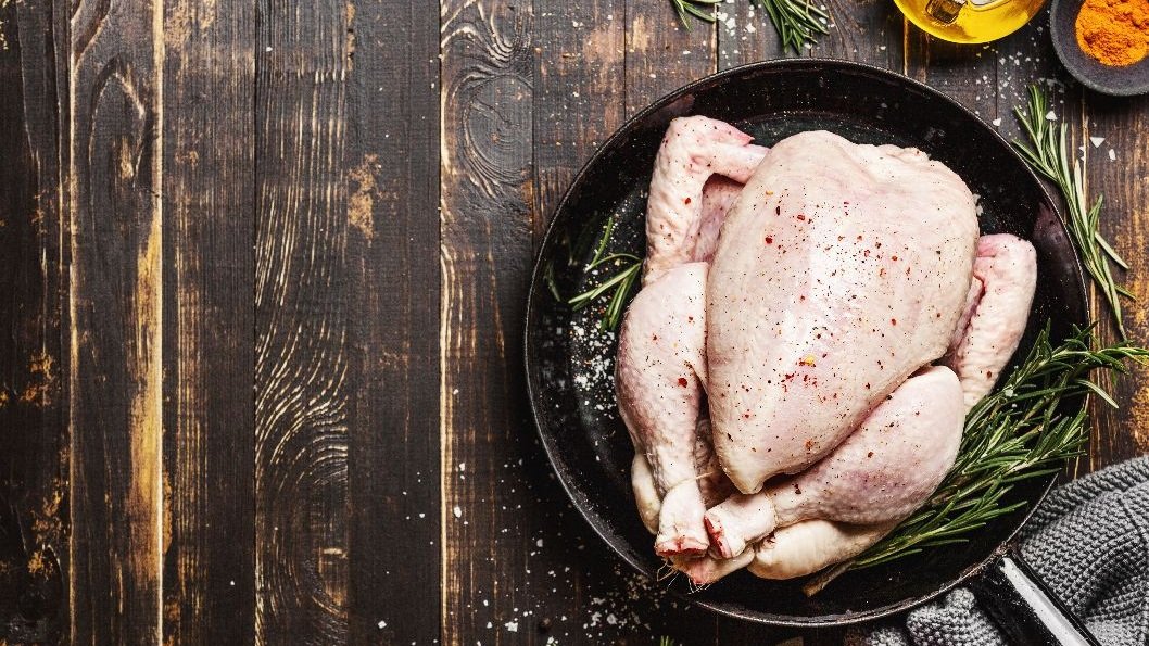 Hel kylling p� grillen