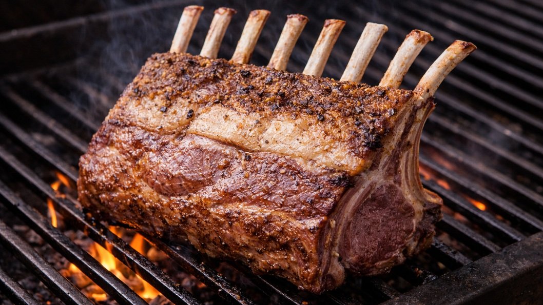 Lammekrone p� grill