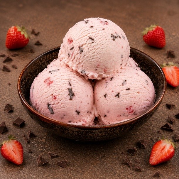 Jordb&aelig;r Stracciatella