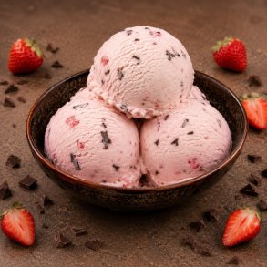 Jordb�r Stracciatella 500 ml. - Frost
