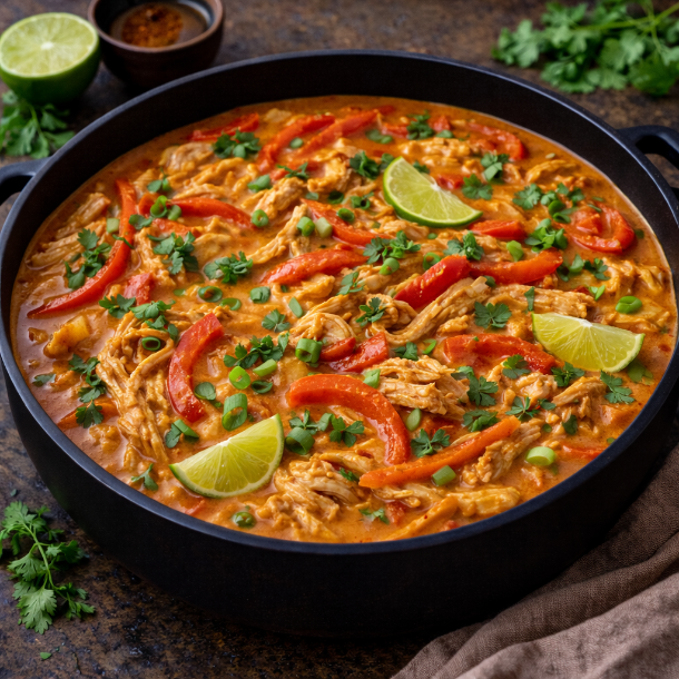 Kylling i r&oslash;d karry 