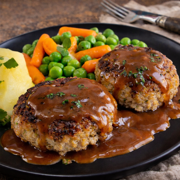 Kyllingefrikadeller m/sauce 