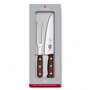 Udsk�ringss�t Kniv & Gaffel - Victorinox Wood