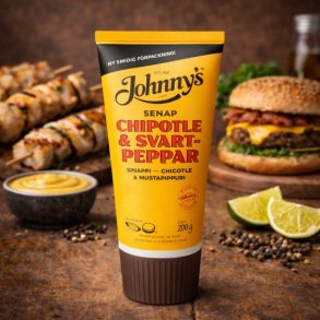 Johnny�s Sennep 200 gr. <br />Chipotle & Sort Peber