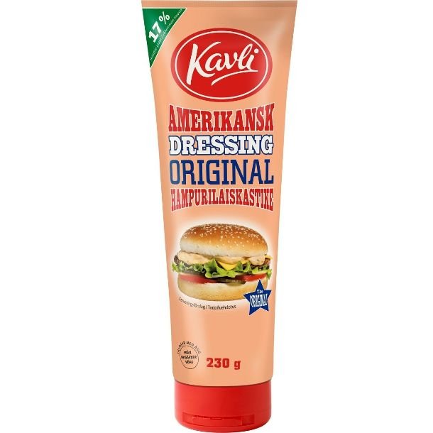 Amerikansk 230 gr. <br />Original Dressing