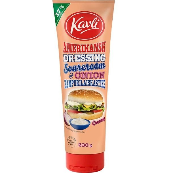 Amerikansk 230 gr. <br />Sour Cream Dressing
