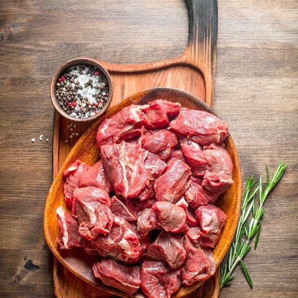 Kalve Chunks 800 gr. <br />Dansk Kalvekd