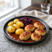Kyllingefrikadeller m/sauce 