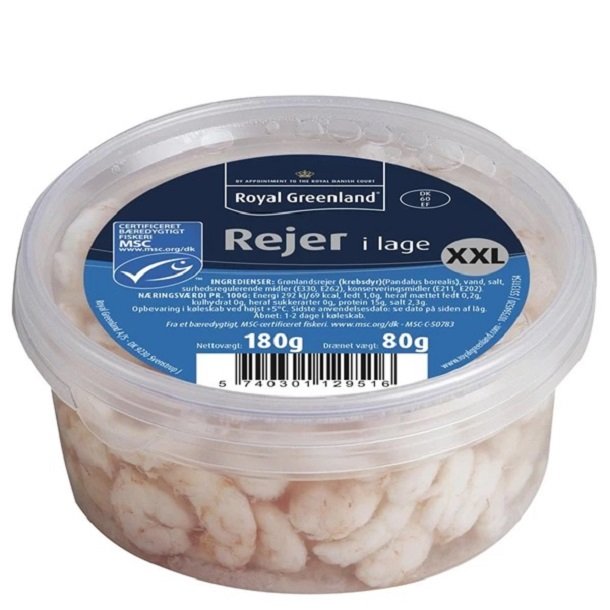 Rejer i lage 80 gr. <br />Seafood by MrBeef