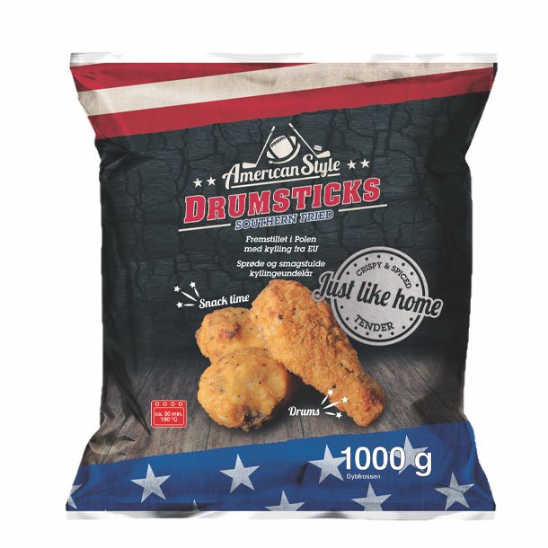 Chicken Drums 1 kg. <br />American Style