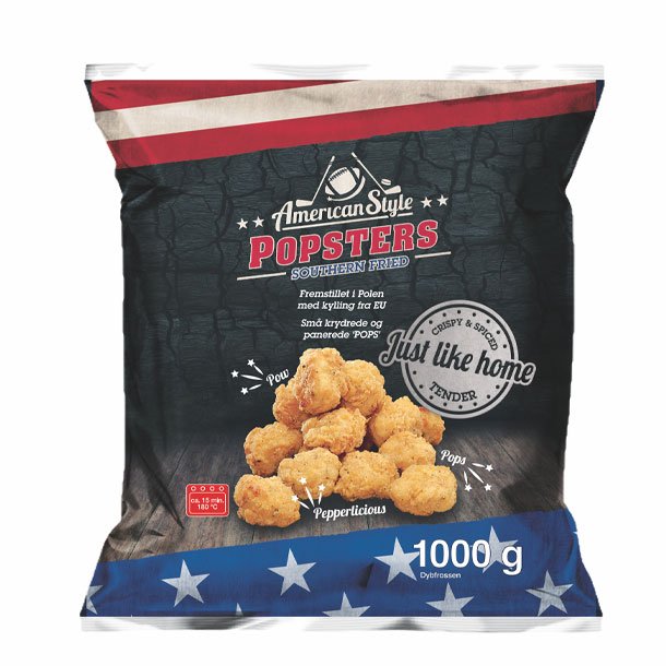 Chicken Popsters 1 kg. <br />American Style