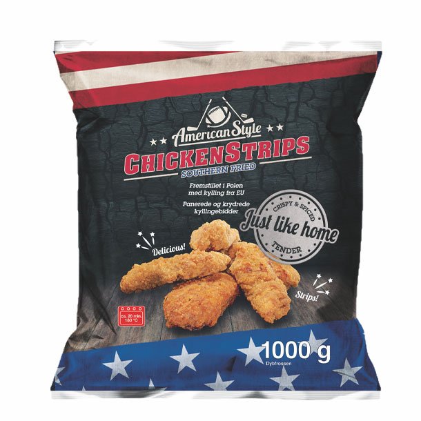 Chicken Strips 1 kg. <br />American Style
