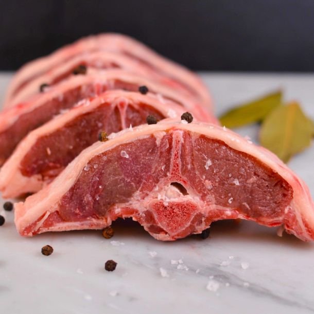 Lammekoteletter 700 gr. <br />Fritgående Lam