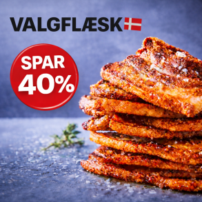 Fl�sk i skiver <br />Dansk Grisek�d Frost